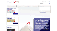 Desktop Screenshot of miles-and-more-cards.ch